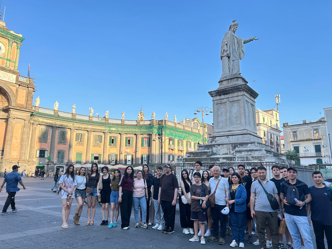 Students and teachers in Campobasso during the Erasmus mobility